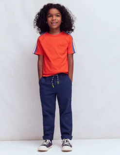 Boden Pantalons-Pantalon slim à enfiler Bleu marine universitaire