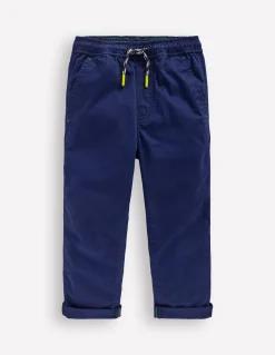 Boden Pantalons-Pantalon slim à enfiler Bleu marine universitaire