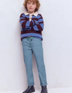 Boden Pantalons-Pantalon slim à enfiler Mer de Béring