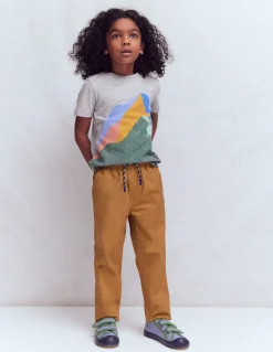 Boden Pantalons-Pantalon slim à enfiler Brun caramel