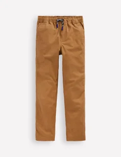 Boden Pantalons-Pantalon slim à enfiler Brun caramel