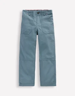 Boden Pantalons-Pantalon style charpentier en toile Mirage bleu
