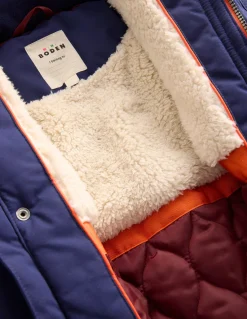 Boden Manteaux & Vestes-Parka imperméable Bleu marine universitaire