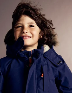 Boden Manteaux & Vestes-Parka imperméable Bleu marine universitaire