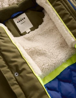 Boden Manteaux & Vestes-Parka imperméable Vert des bois