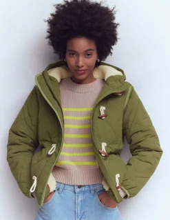 Boden Manteaux & Vestes-Parka matelassée façon duffle-coat VERT