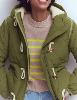 Boden Manteaux & Vestes-Parka matelassée façon duffle-coat VERT