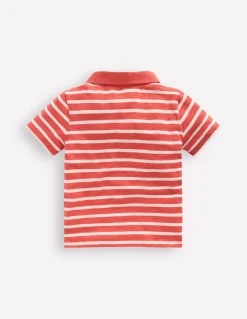 Boden Tops & T-Shirts-Polo flammé Terre de Sienne brûlée/ivoire