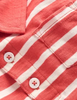 Boden Tops & T-Shirts-Polo flammé Terre de Sienne brûlée/ivoire