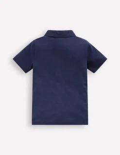 Boden Tops & T-Shirts-Polo flammé Bleu chiné