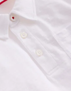 Boden Tops & T-Shirts-Polo flammé Blanc