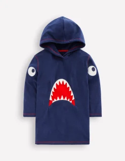 Boden Maillots & Tenues De Plage-Poncho en éponge à appliqué Bleu Marine Requins