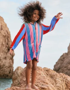 Boden Maillots & Tenues De Plage-Poncho en éponge Romie à fermeture zippée Rayé Méli-mélo Multicolore