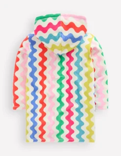 Boden Maillots & Tenues De Plage-Poncho en éponge Romie à fermeture zippée Vague arc-en-ciel multi
