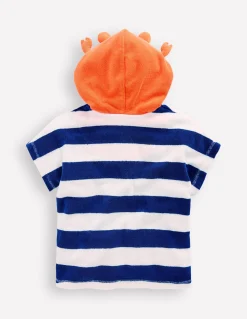 Boden Maillots & Tenues De Plage-Poncho fantaisie en éponge Crabe bleu