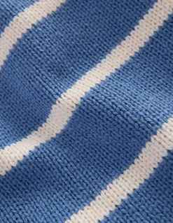 Boden Pulls & Gilets-Pull à emmanchures basses Bleu lac argenté/écru chiné