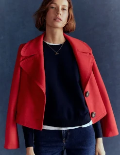 Boden Tenues De Travail|Pulls & Gilets-Pull col rond Emilia en coton Bleu Marine