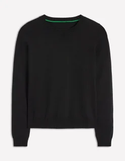 Boden Tenues De Travail|Pulls & Gilets-Pull col rond Emilia en coton Noir