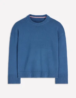 Boden Tenues De Travail|Pulls & Gilets-Pull décontracté Lucy en coton Bleu denim