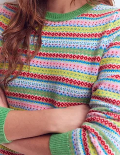 Boden Pulls & Gilets-Pull Edie à motif jacquard Multi, motif géométrique traditionnel