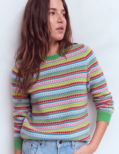 Boden Pulls & Gilets-Pull Edie à motif jacquard Multi, motif géométrique traditionnel