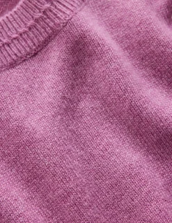 Boden Tenues De Travail-Pull Eva col rond en cachemire Violet trèfle