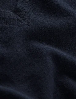 Boden Cachemire|Tenues De Travail-Pull Eva col V en cachemire Bleu marine