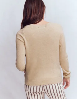 Boden Cachemire|Tenues De Travail-Pull Eva col V en cachemire Chinchilla Chiné