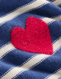 Boden Pulls & Gilets-Pull Isa brodé Cœurs bleu de Delft