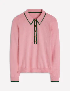 Boden Tenues De Travail-Pull Liz à col tunisien Lilas