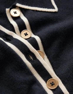 Boden Tenues De Travail|Pulls & Gilets-Pull Liz à col tunisien Bleu marine