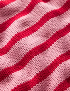 Boden Pulls & Gilets-Pull Lucy en coton épais Rose/rouge