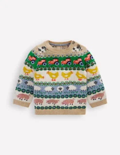 Boden Pulls & Gilets-Pull motif jacquard Motif jacquard Pâques multi