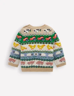 Boden Pulls & Gilets-Pull motif jacquard Motif jacquard Pâques multi