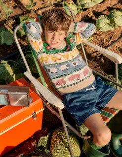 Boden Pulls & Gilets-Pull motif jacquard Animaux de la ferme