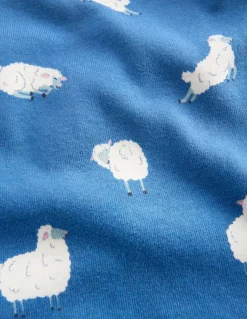 Boden Pyjamas & Chaussons-Pyjama long douillet Moutons geai bleu