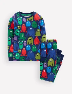 Boden Pyjamas & Chaussons-Pyjama phosphorescent douillet Monstre bleu marine