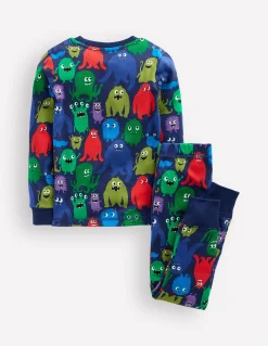Boden Pyjamas & Chaussons-Pyjama phosphorescent douillet Monstre bleu marine
