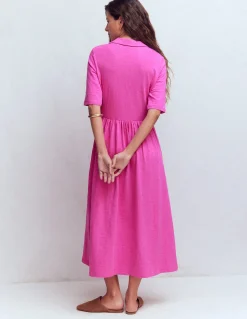 Boden Robes & Combinaisons|Midi-Robe à col Aria en jersey Passiflore