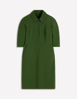 Boden Tenues De Travail|Robes & Combinaisons-Robe à manches courtes Cam en ottoman Sapin vert