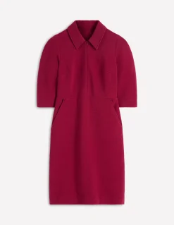 Boden Tenues De Travail|Robes & Combinaisons-Robe à manches courtes Cam en ottoman Rouge rubis