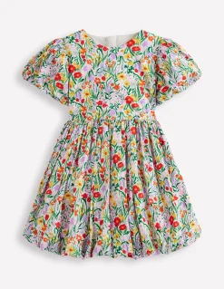 Boden Robes-Robe à ourlet bulle Motif Flower Vine chèvrefeuille