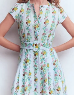 Boden Robes & Combinaisons|Longues-Robe Arabella en lin mélangé Bruyère, motif Blossom Trail