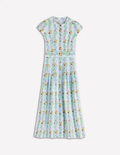 Boden Robes & Combinaisons|Longues-Robe Arabella en lin mélangé Bruyère, motif Blossom Trail