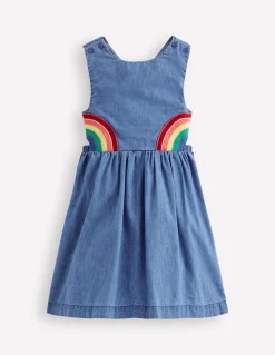 Boden Robes-Robe arc-en-ciel croisée dans le dos Arc-en-ciel délavé clair