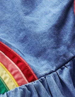 Boden Robes-Robe arc-en-ciel croisée dans le dos Arc-en-ciel délavé clair