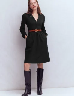 Boden Robes & Combinaisons|Robes Coupe Petite-Robe courte Amy en jersey Noir