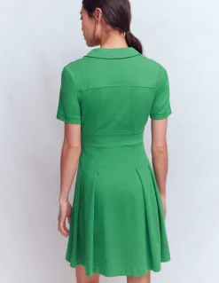 Boden Tenues De Travail|Robes & Combinaisons-Robe courte Bridget en point de Rome Vert frais
