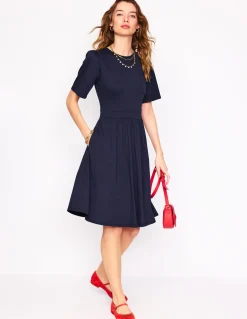 Boden Robes & Combinaisons|Courtes-Robe courte Louisa en jersey Bleu Marine
