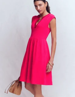 Boden Robes & Combinaisons|Robes Coupe Petite-Robe courte May en jersey Rose somptueux
